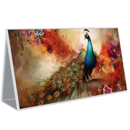 The Peacock's Parade Canvas Wall Art
