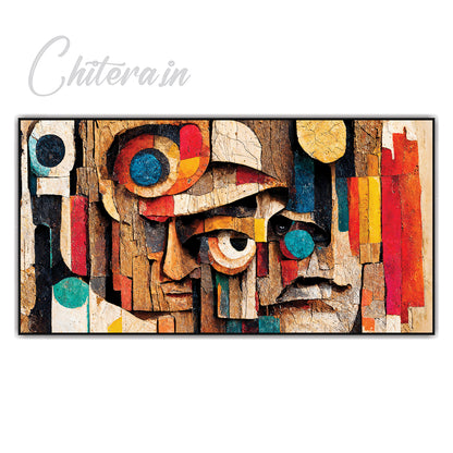 Abstract Face Art Canvas Painting