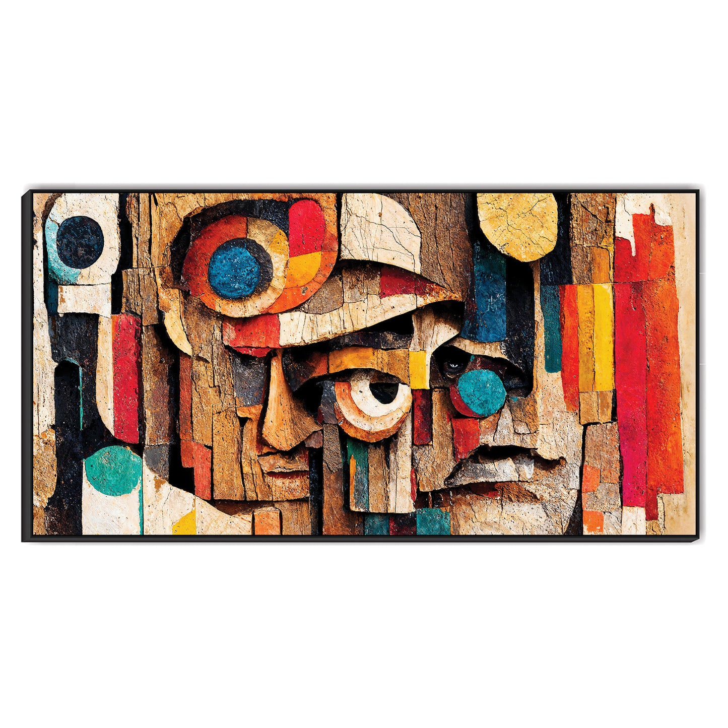 Abstract Face Art Canvas Painting