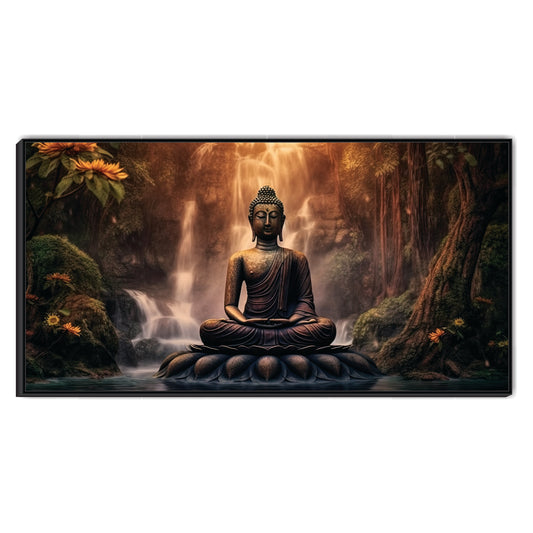 The Calm Beneath the Cascade Canvas Wall Art