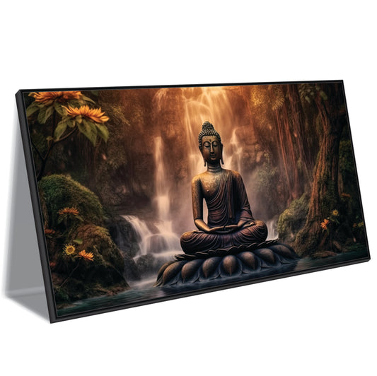 The Calm Beneath the Cascade Canvas Wall Art