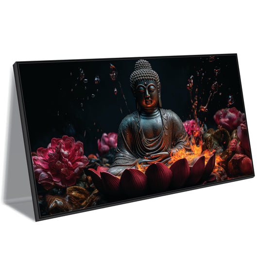 Equilibrium of Flame and Flow Canvas Wall Art