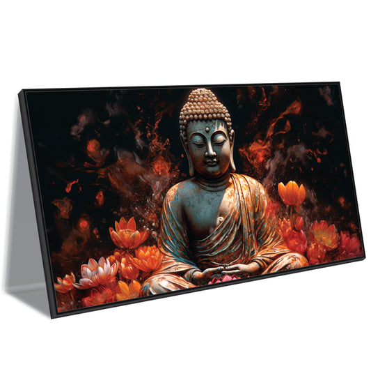 Calm Amidst the Blaze Canvas Wall Art