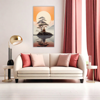Meditation at Sunrise Canvas Wall Art