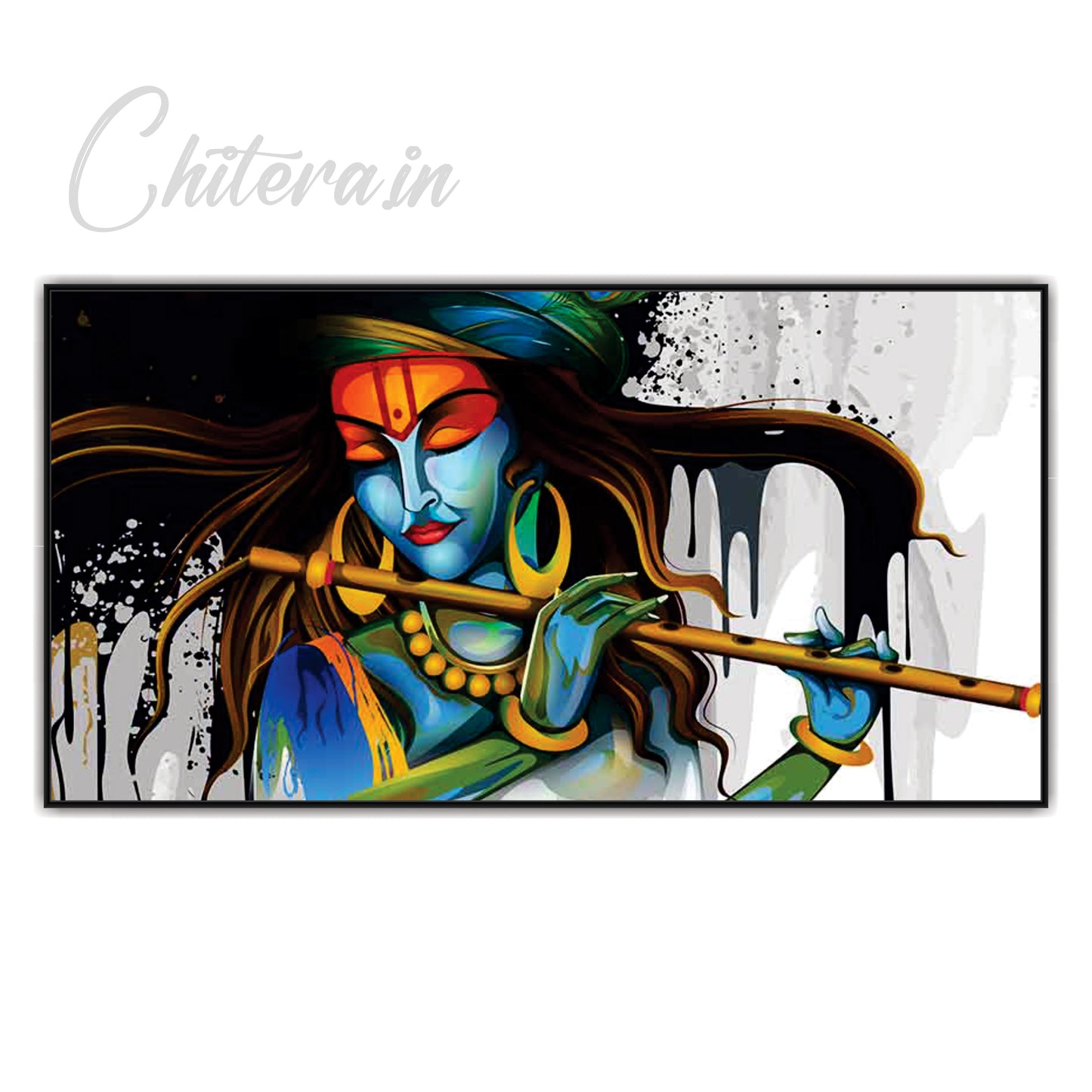 Krishna flute Canvas Art Wall Painting