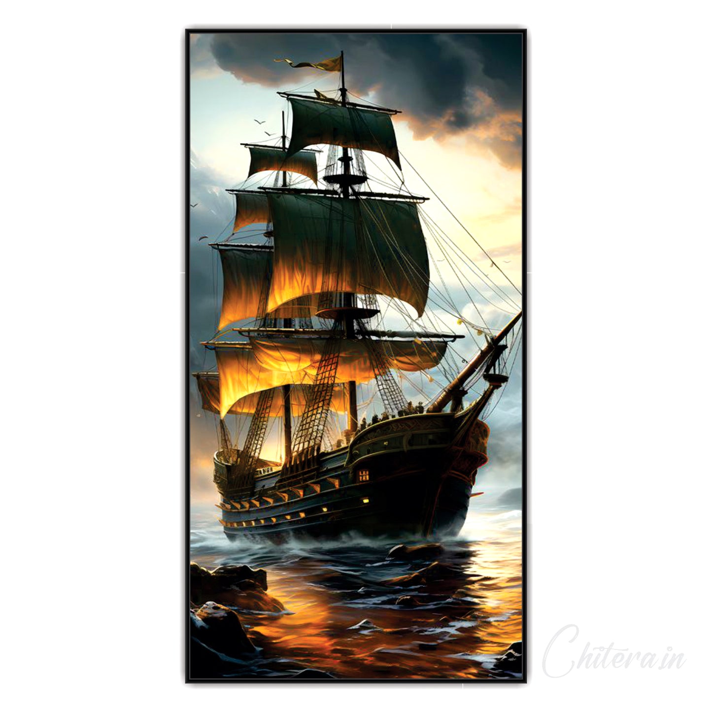 Boating view Canvas Print Wall Painting