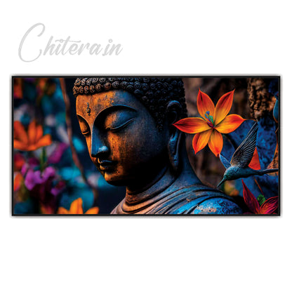 3D Flower Buddha Canvas Art Canvas Print Wall Painting