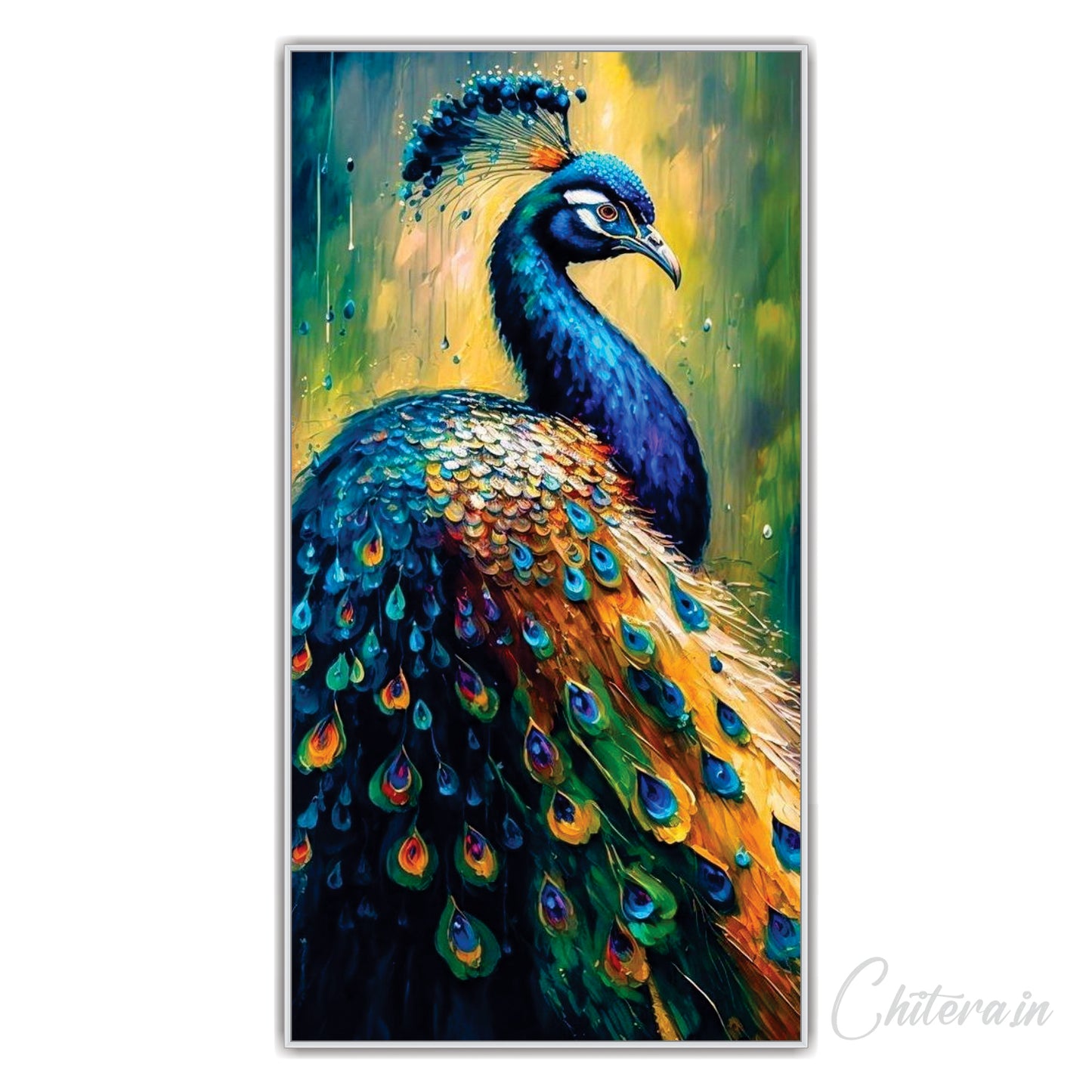 Peacock Canvas art Print Wall Painting