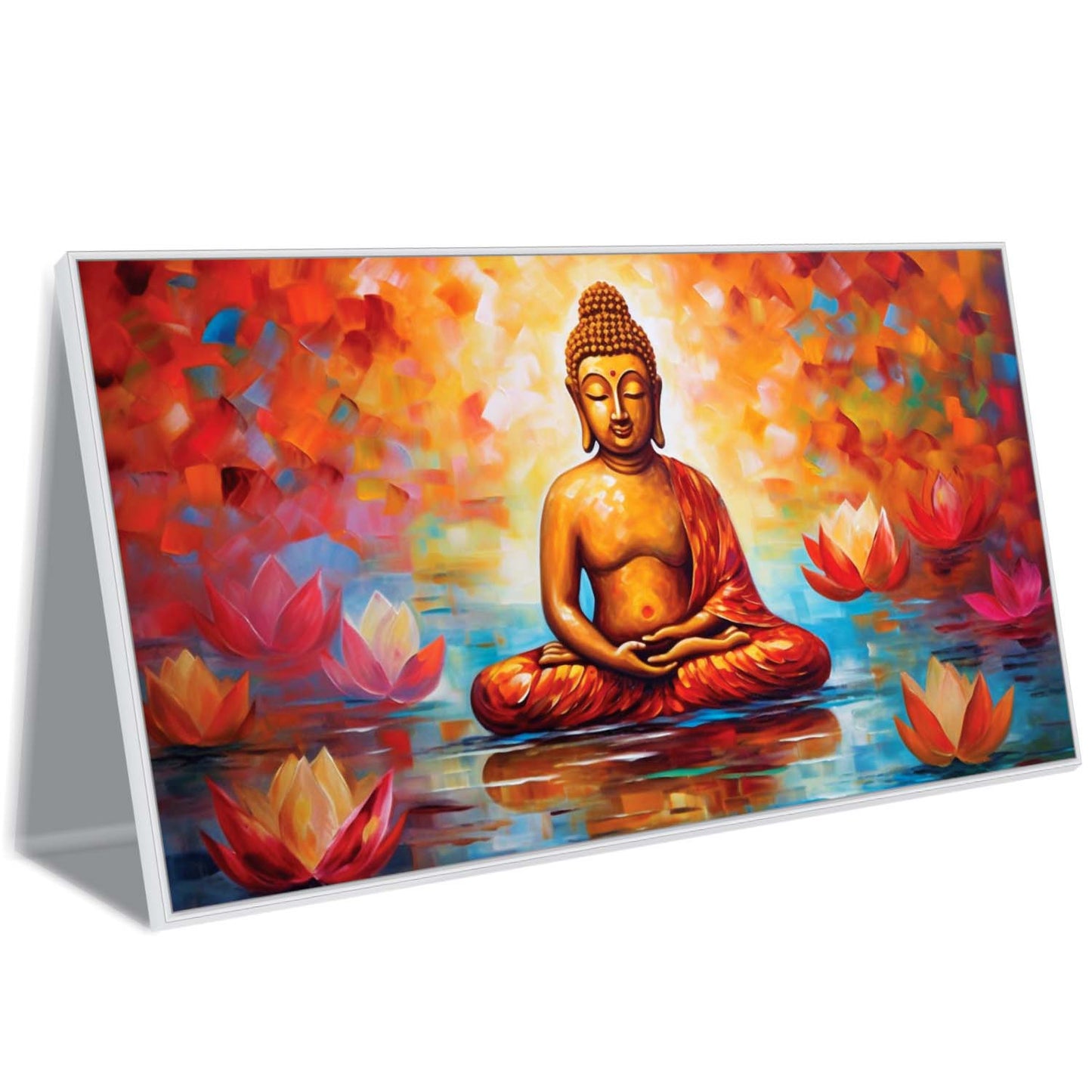 Tranquil Light of Buddha Canvas Wall Art