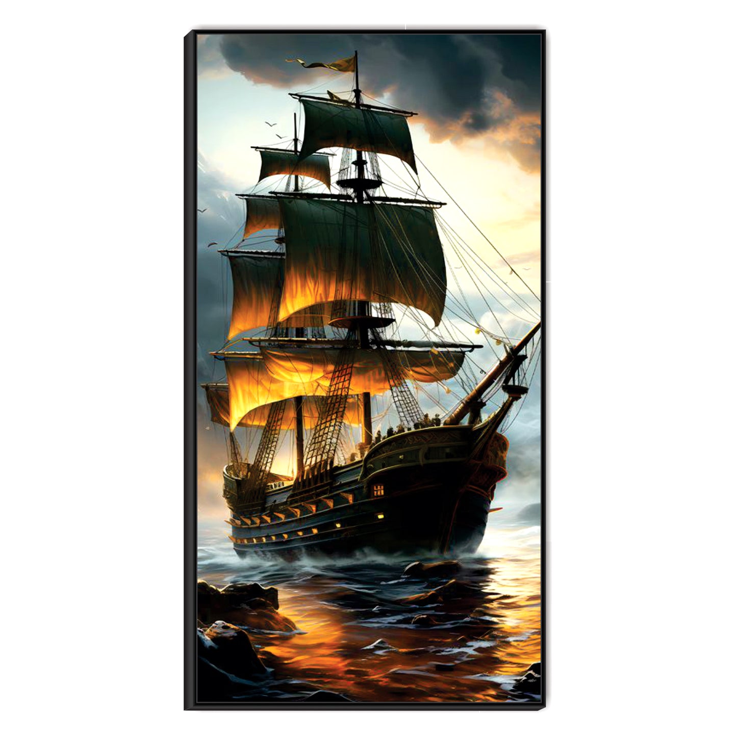 Boating view Canvas Print Wall Painting