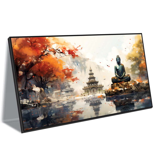 Meditative Horizon Canvas Wall Art