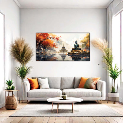 Meditative Horizon Canvas Wall Art