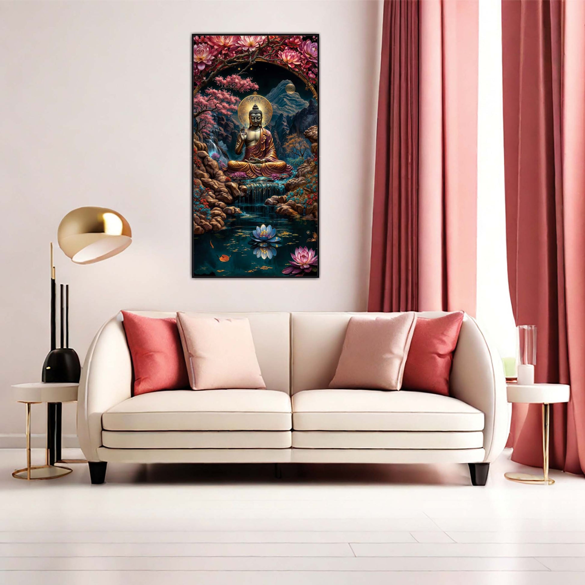 Buddha’s Blessing Canvas Wall Art.