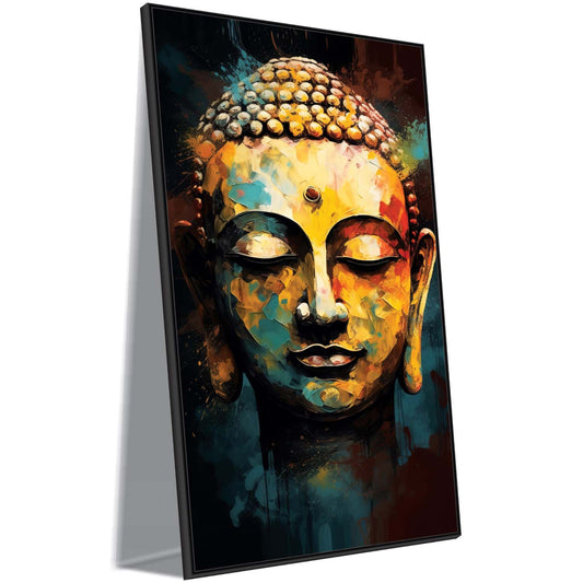 Vibrant Buddha Canvas Wall Art.