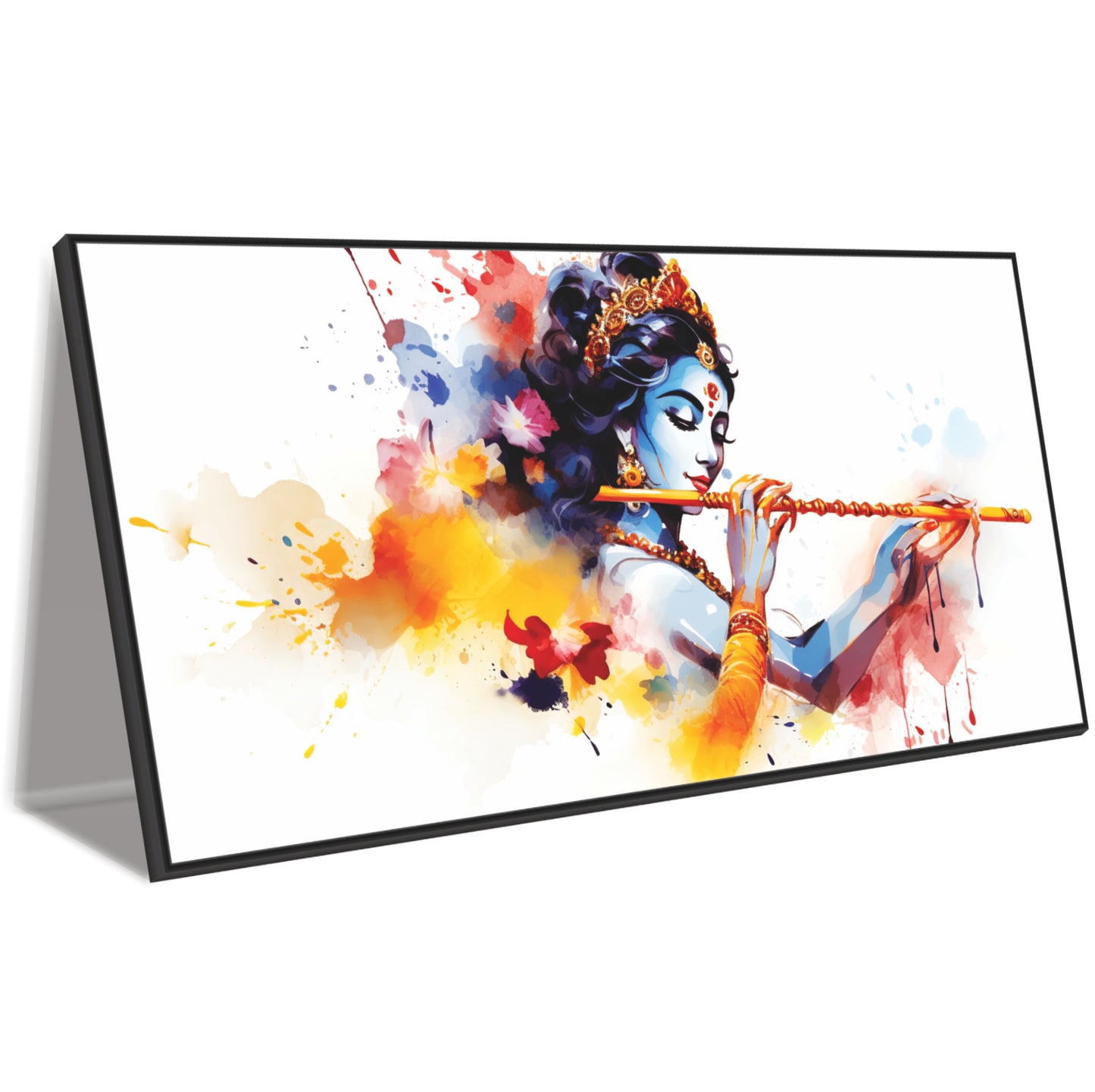 Krishna Flute Wall Canvas Painting