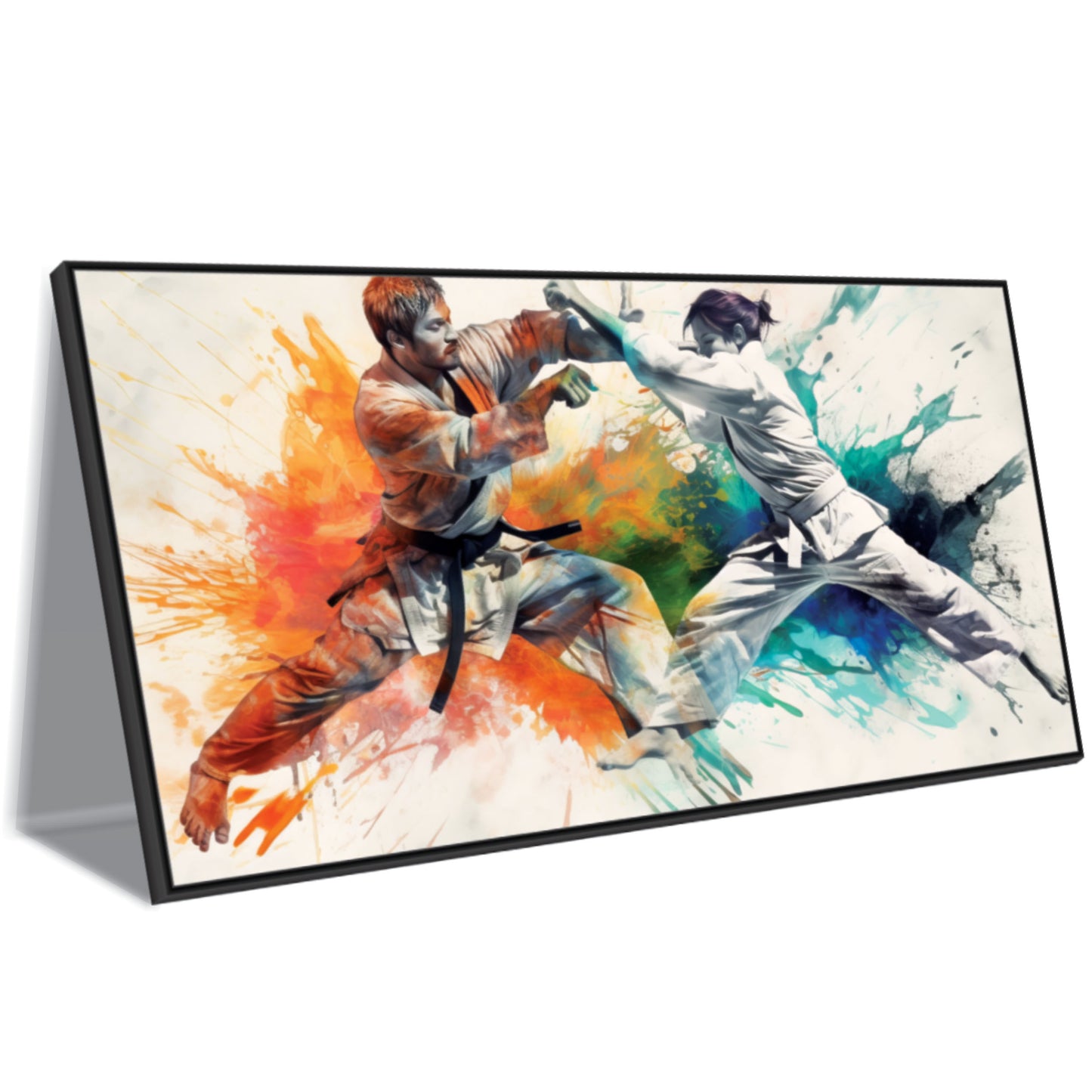 Graceful Jiu Jitsu movements Canvas Print Wall Painting