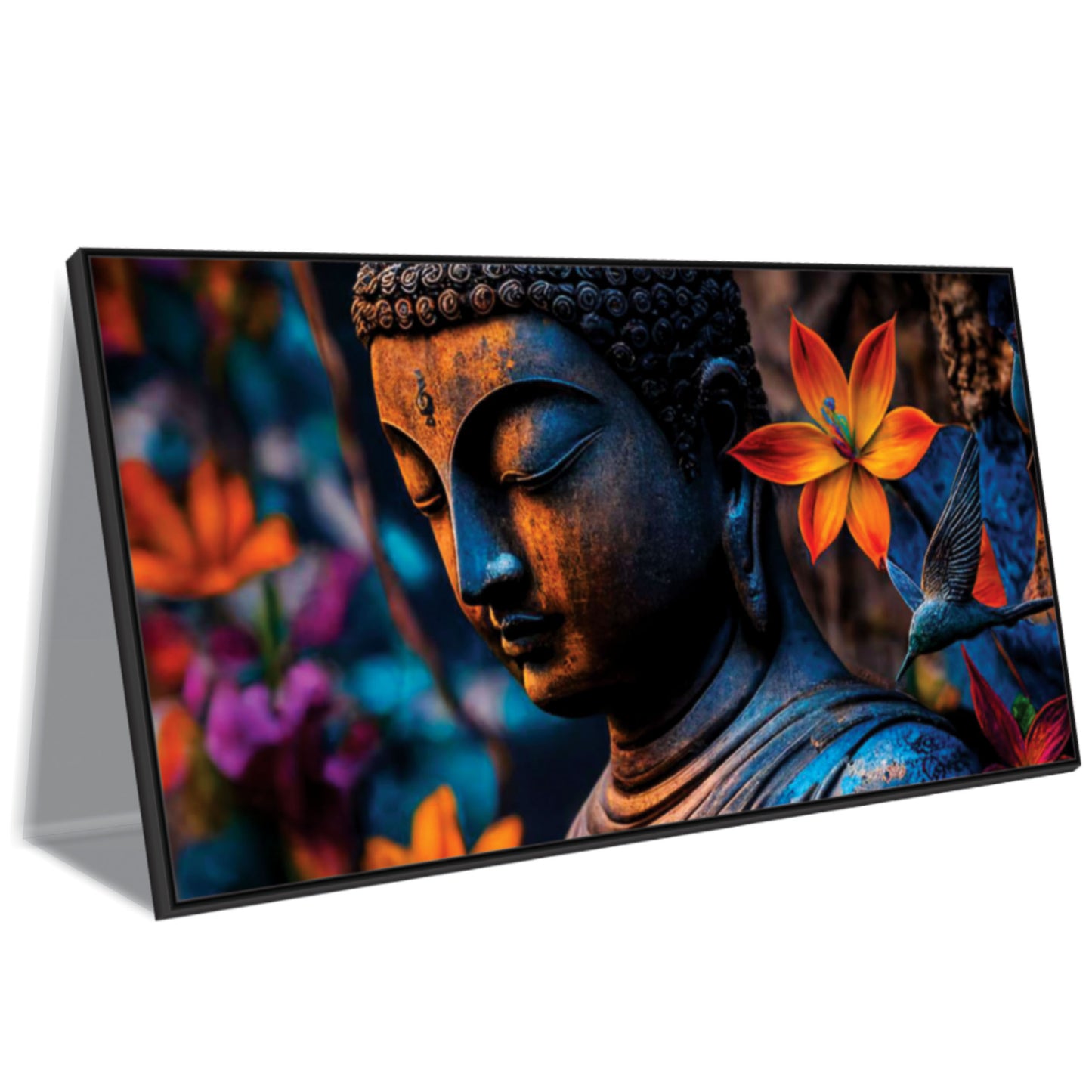 3D Flower Buddha Canvas Art Canvas Print Wall Painting