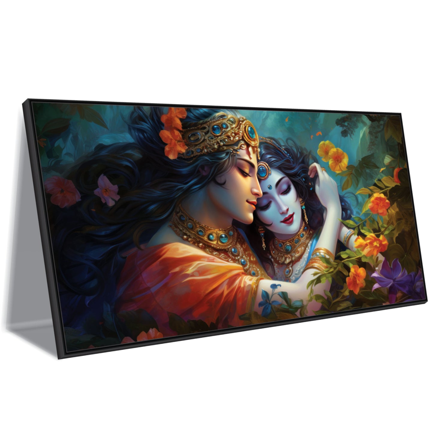 Radha Krishna beautiful art Canvas Wall Painting