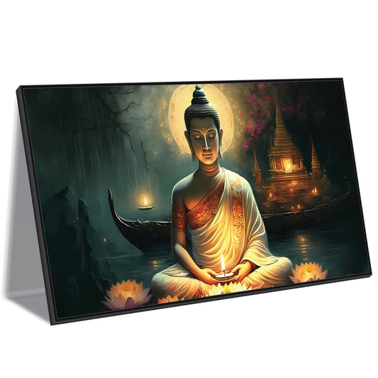 Buddha's Eternal Glow Canvas Wall Art