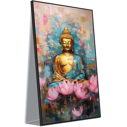 Lotus of Enlightenment Canvas Wall Art.