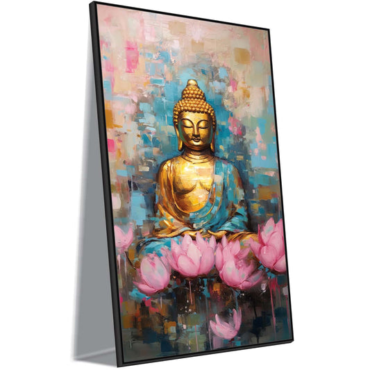 Lotus of Enlightenment Canvas Wall Art.