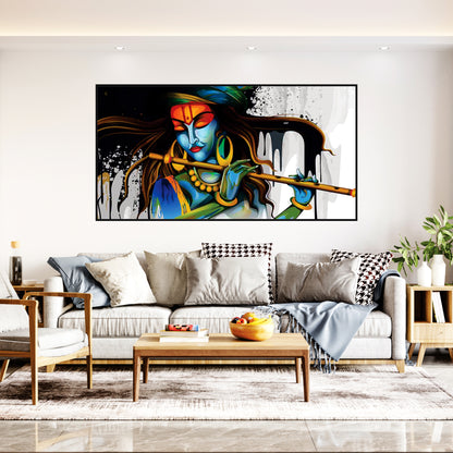 Krishna flute Canvas Art Wall Painting