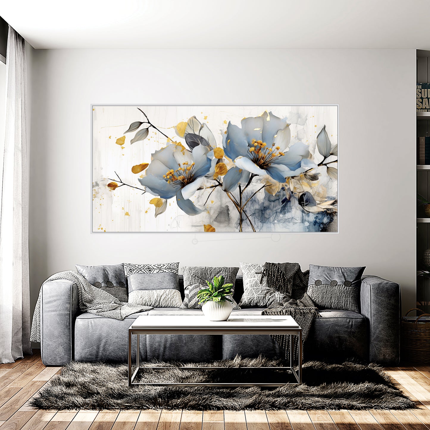 Abstract Art Flower Canvas Print Wall Painting