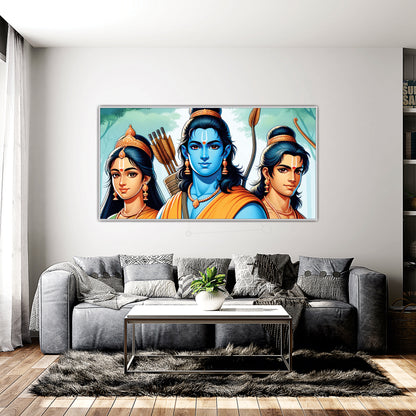 Sita Ram Lakshman Canvas Art Canvas Print Wall Painting