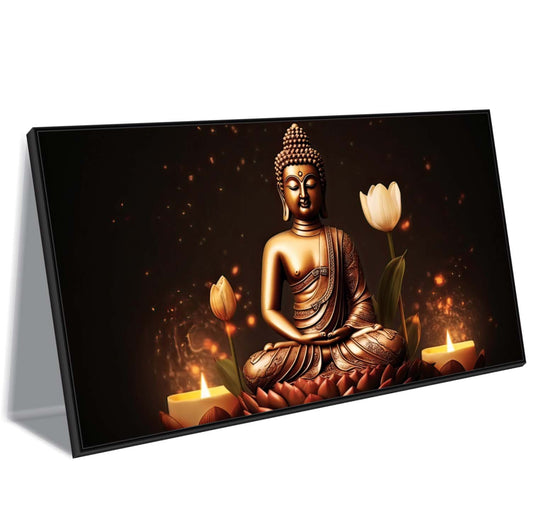 Flames of Enlightenment Canvas Wall Art.
