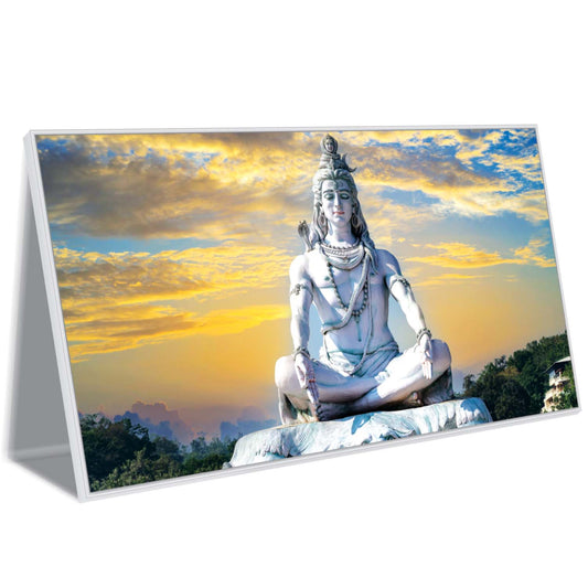 Tranquil Divinity: Shiva in Meditation Canvas Wall Art