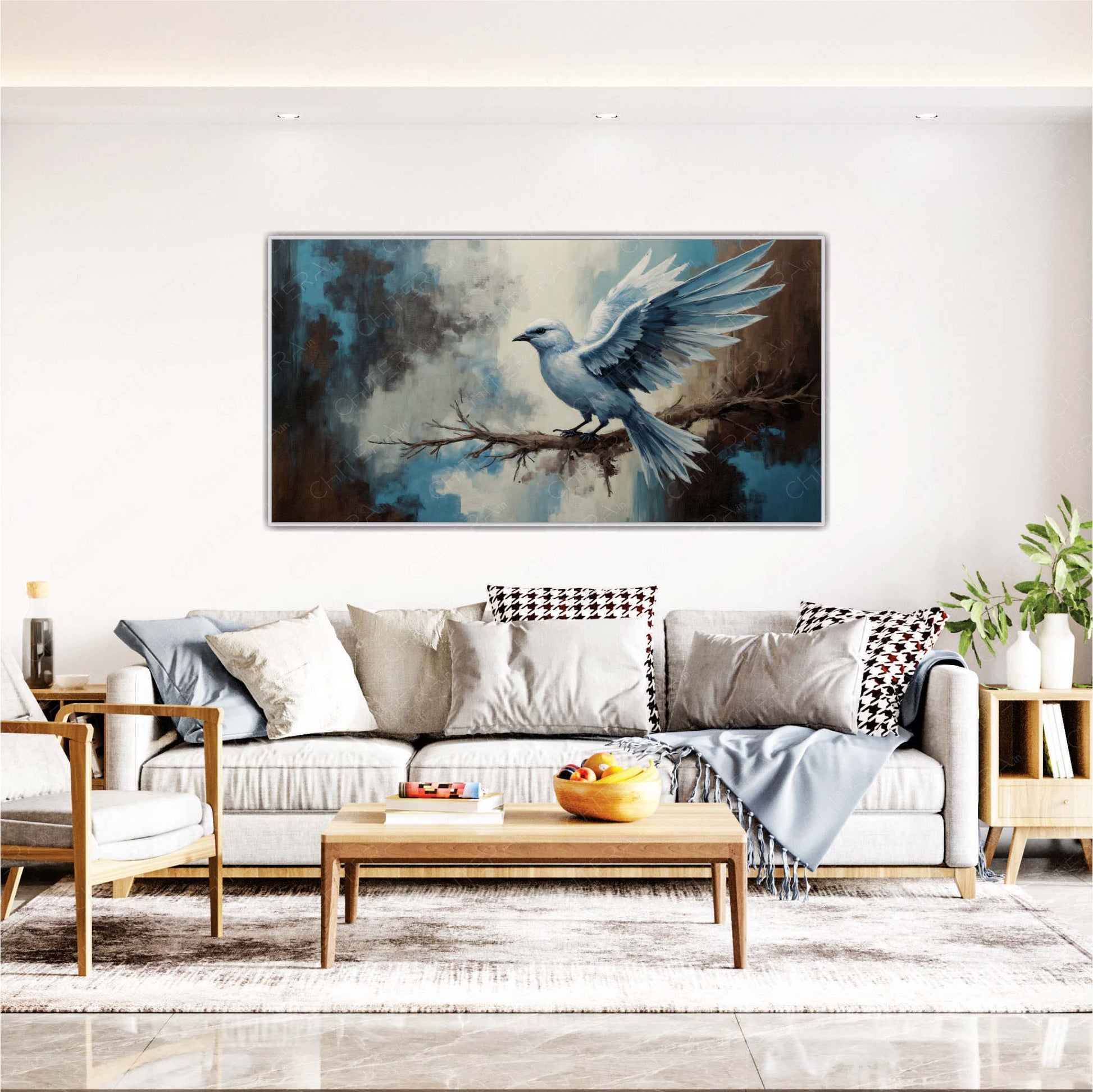 Frozen Flight Canvas Wall Art.