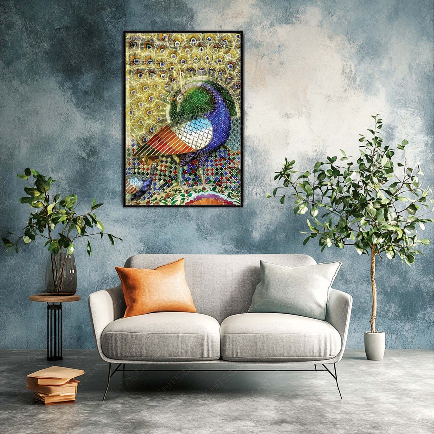 The Pride of Colors – Peacock Canvas Wall Art