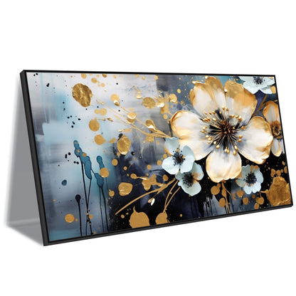 Midnight Flowers Canvas Wall Painting