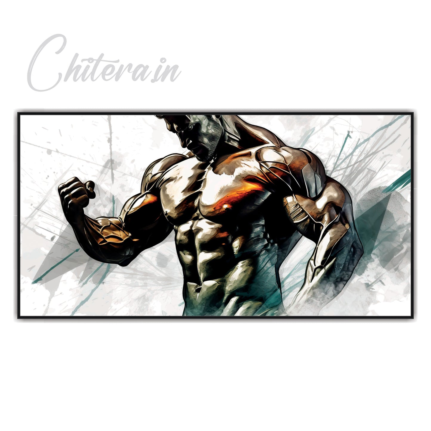 Bodybuilder Canvas Art Wall Painting