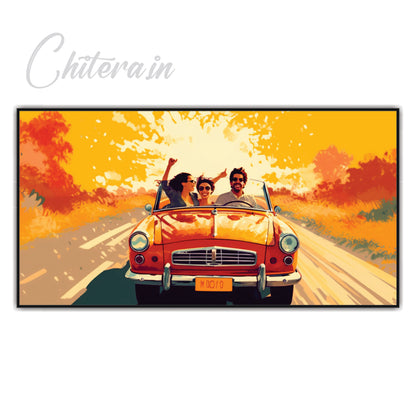 Poster Car Art Canvas Print Wall Painting