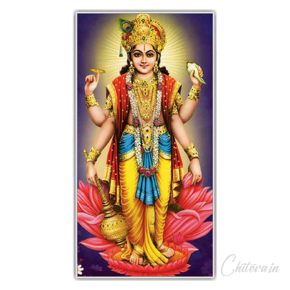 Lord Vishnu Canvas Print Wall Painting