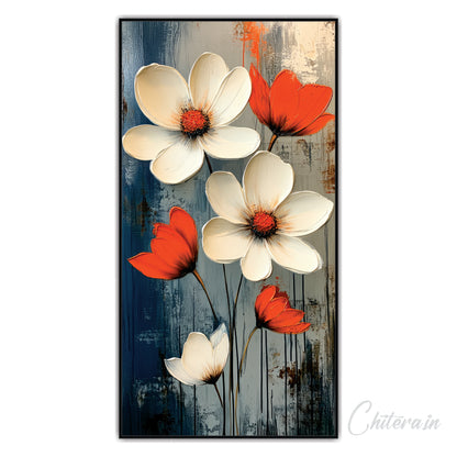 3D Flower Canvas Art Wall Painting