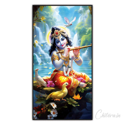 Krishna flute Canvas Art Wall Painting