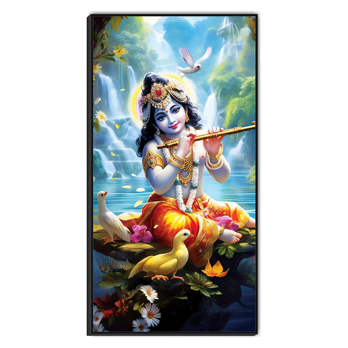 Krishna flute Canvas Art Wall Painting