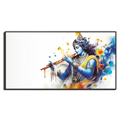 Krishna Flute Wall Canvas Painting