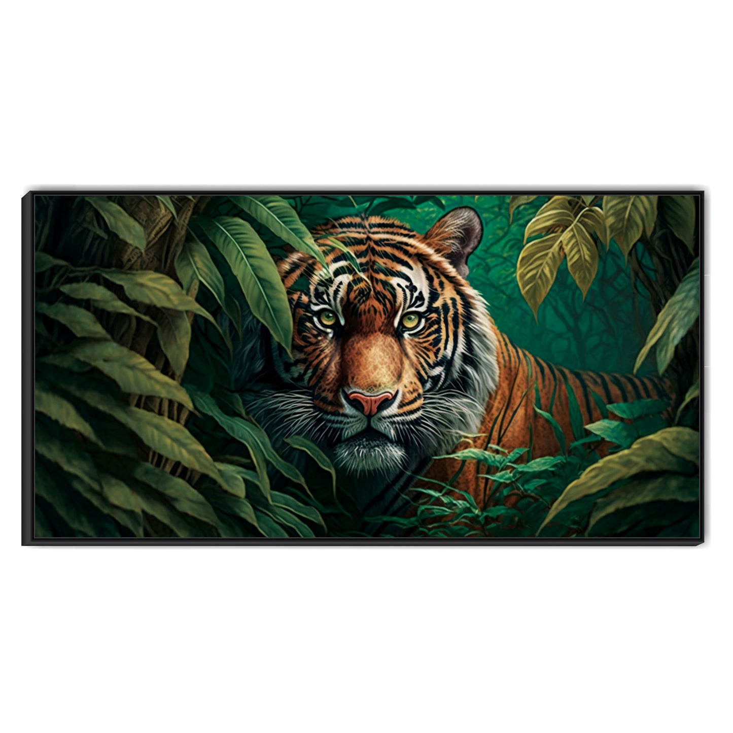 Tiger Staring wild life Landscape Canvas Art