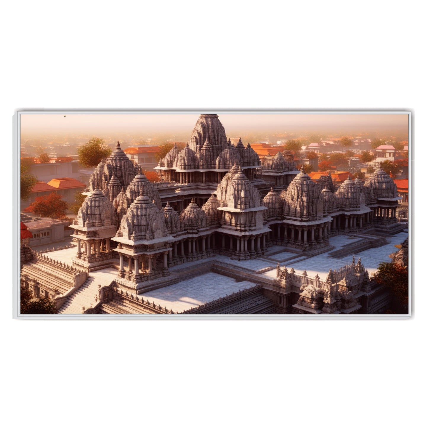 Ram Mandir Ajodhya Canvas Art Canvas Print Wall Painting