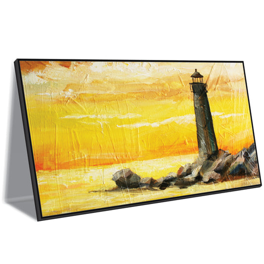 Lighthouse at Dusk Canvas Wall Art