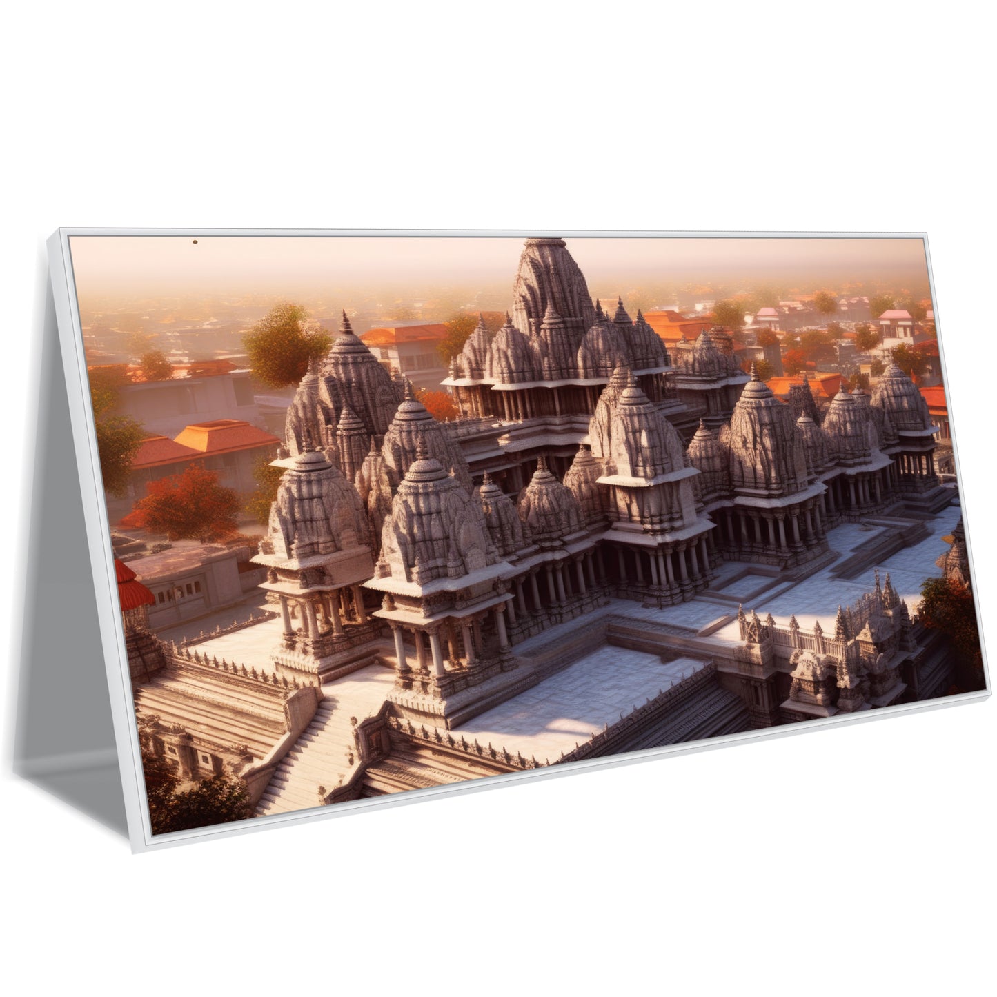 Ram Mandir Ajodhya Canvas Art Canvas Print Wall Painting