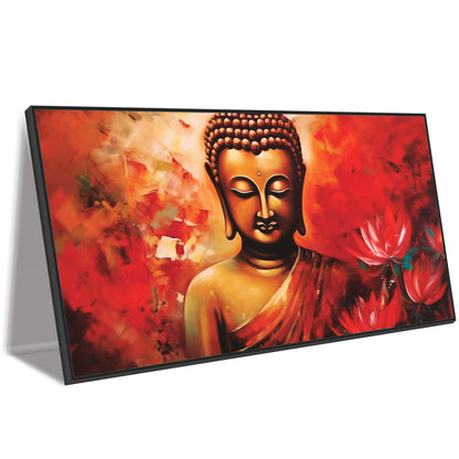 3D Flower Buddha Canvas Art Canvas Print Wall Painting