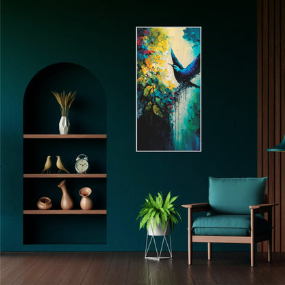 Abstract Nature bird Canvas Print Wall Painting