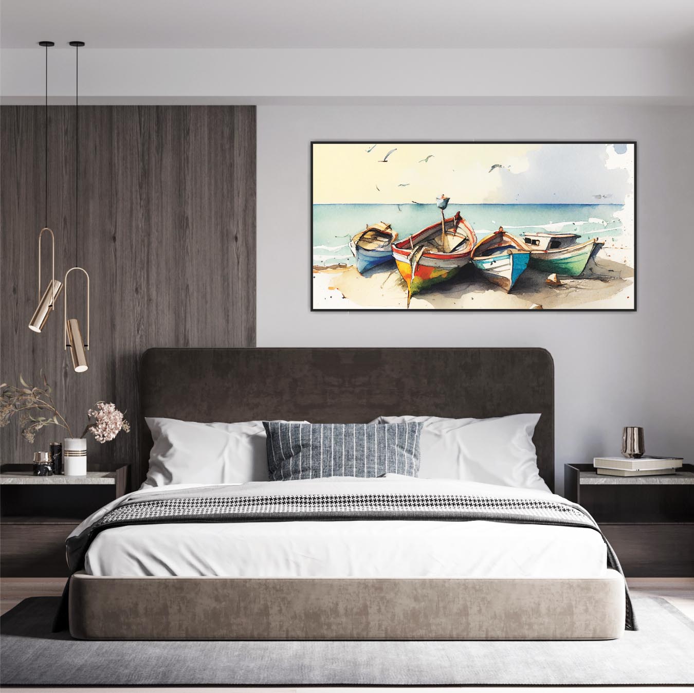 Boating view Canvas Print Wall Painting