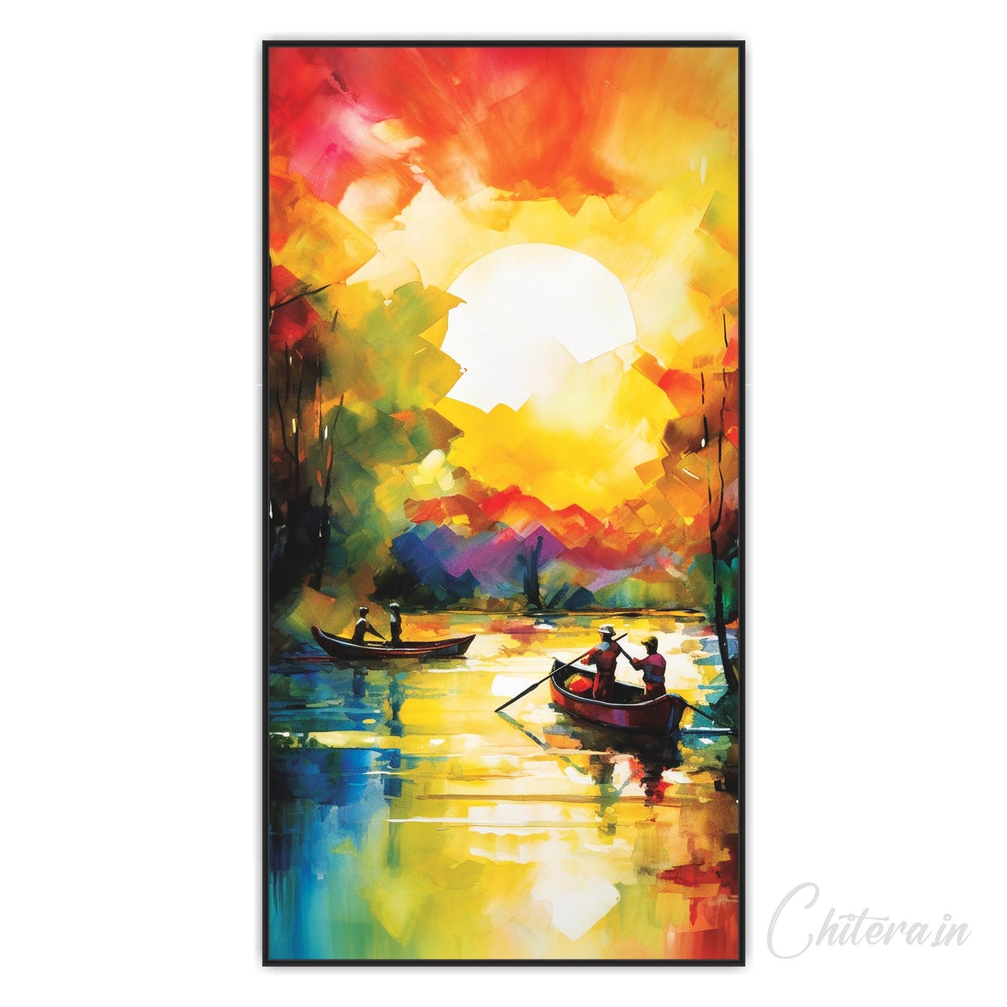 Boating view Canvas Print Wall Painting