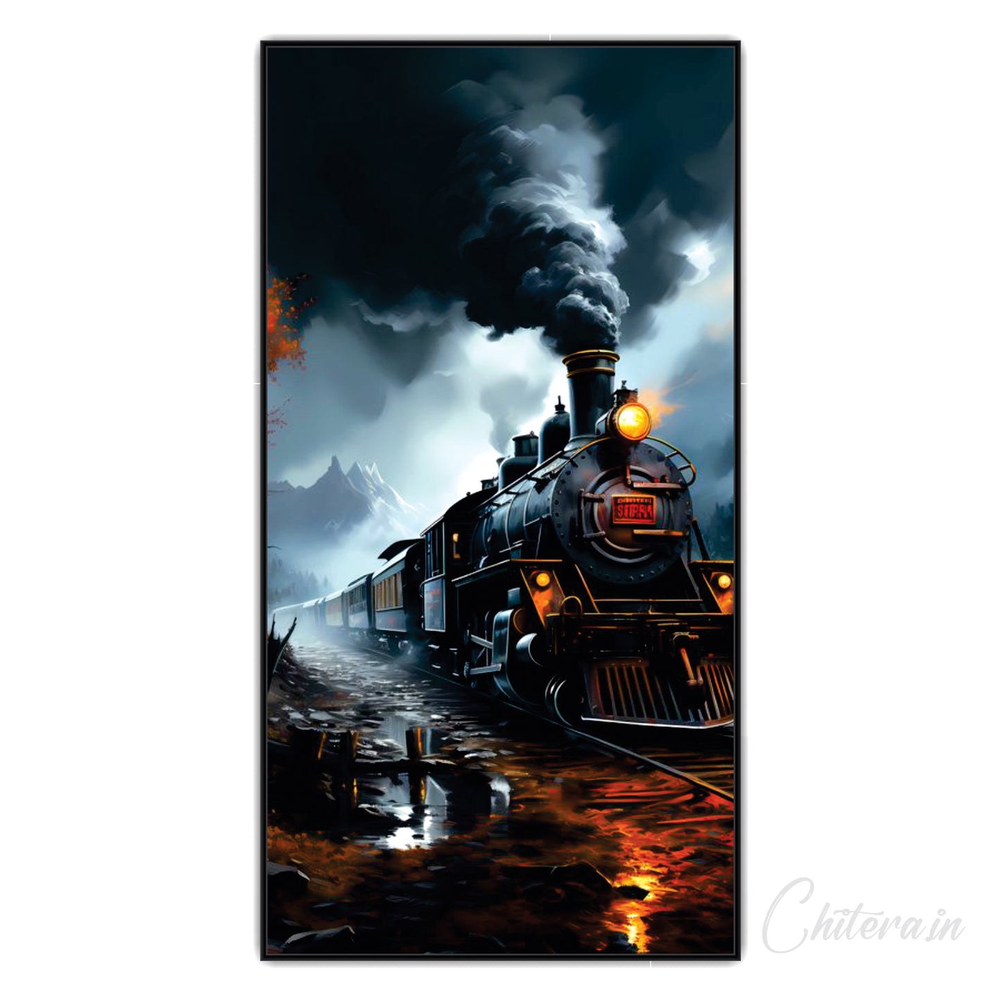 Train Canvas Art Wall Painting