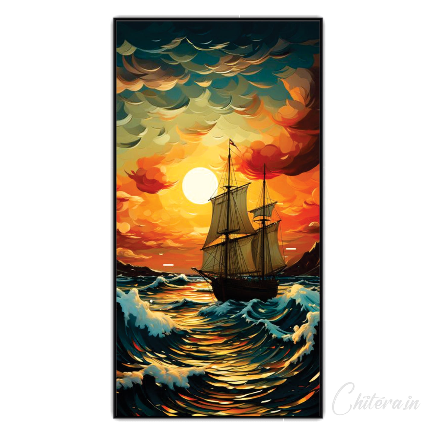 Boating view Canvas Print Wall Painting